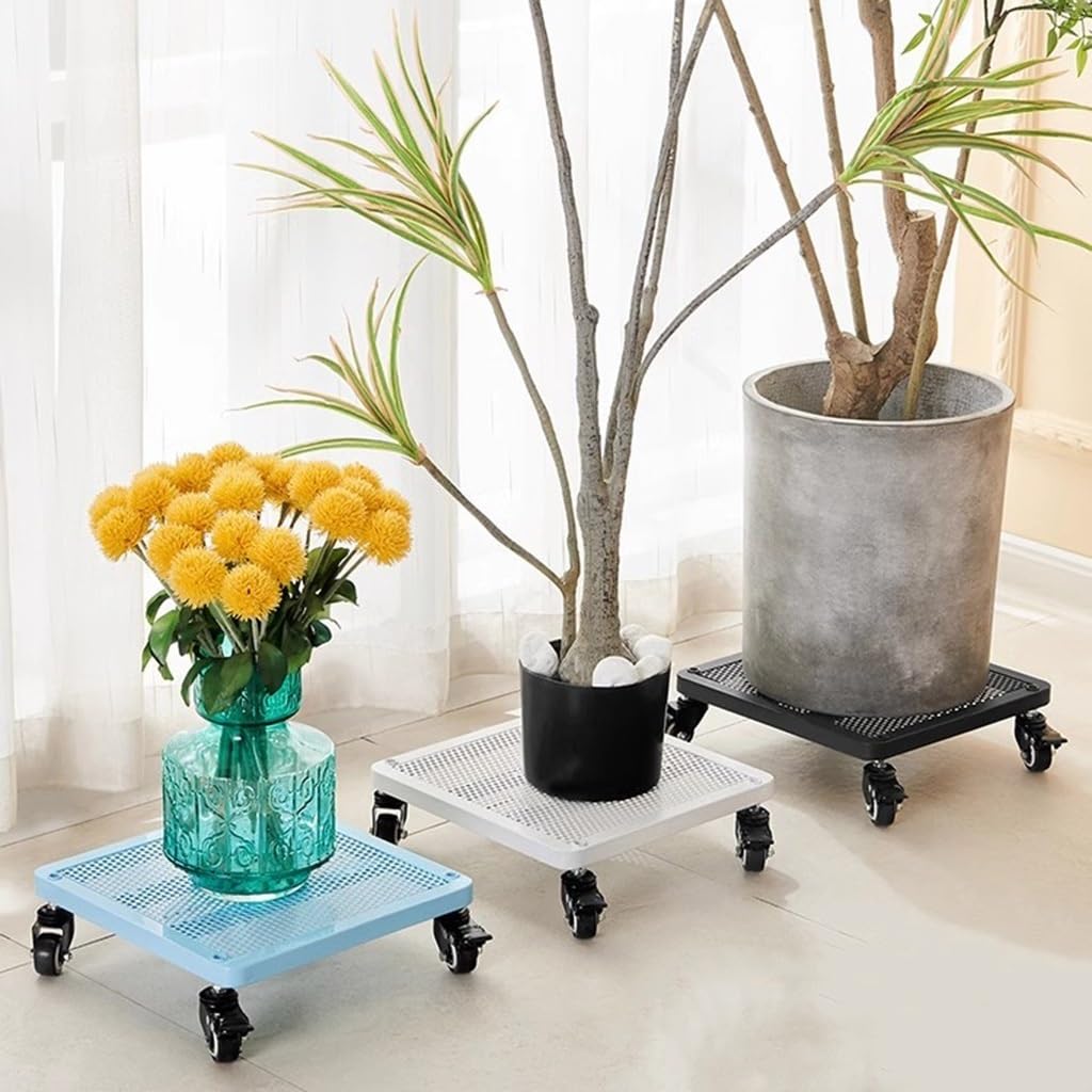 Supporto Per Piante In Metallo Con Ruote 40,6 Cm - 2 Pezzi, Per Vasi Pesanti Interno/Esterno - 3
