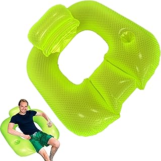 Rrlihjgu Pool Lounger,Swimming Pool Lounger Inflatable | Hot Days Outdoor Activity Relaxing Raft with Backrest for Beach, ...