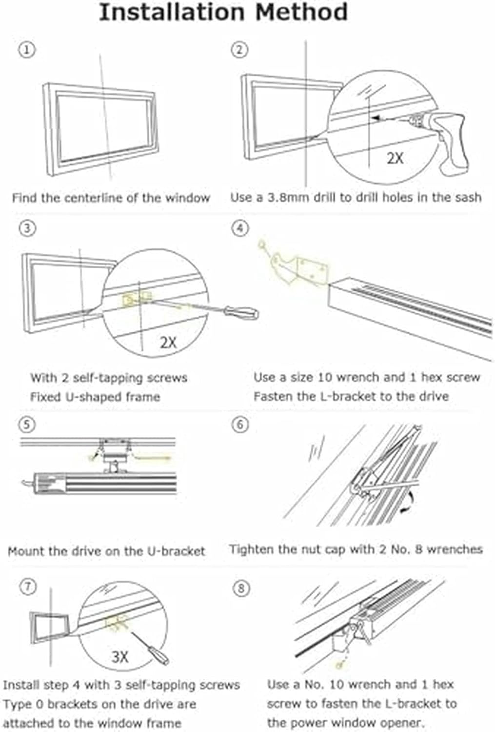 Electric Window Opener Actuator with Wall Switch and Remote Control, Adjustable Stroke 300mm-1000mm, Ideal for Skylight Windows and Greenhouses