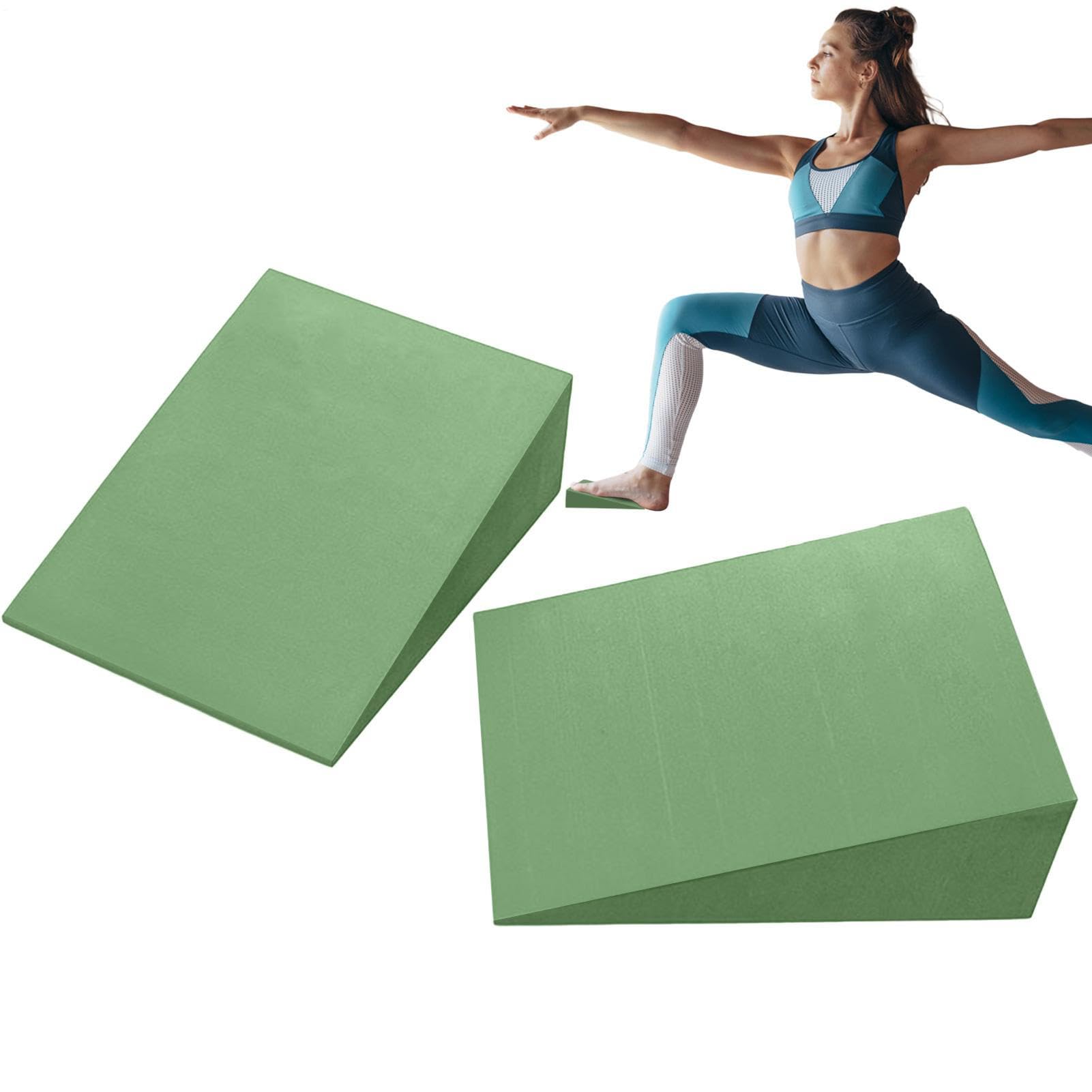 Dispositivo de bloqueo de cuña de yoga: sistema profesional de espuma de alta calidad para inclinar y squat, almohadilla de apoyo para la espalda, almohadilla para el reposapiés para ejercicios