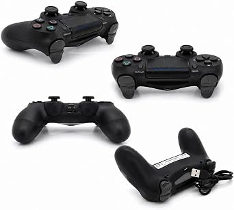 Kablosuz Oyun Kolu PS4 ve PC ile Uyumlu, Siyah, mavi kırmızı veya desenli, Çift Titreşim, USB Şarj Kablosu Dahil (Model taleplerinizi satıcıya sor kısmından iletebilirsiniz)