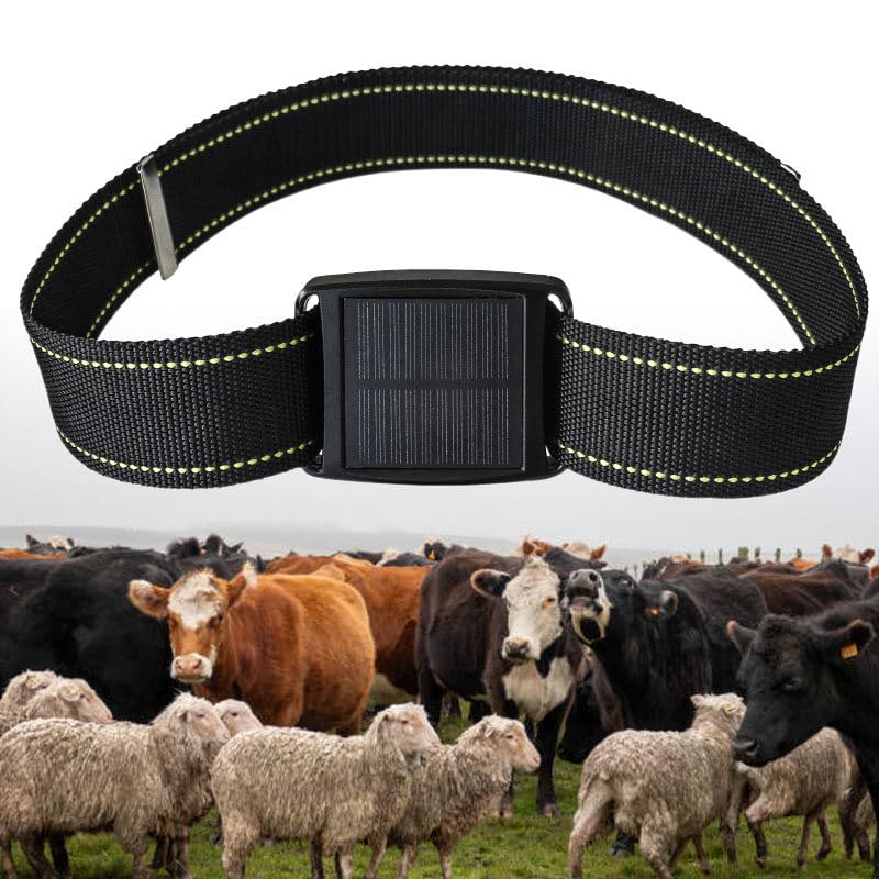 Rastreadores solares GPS para ganado, dispositivo de alarma de vibración antirrobo de 10 piezas, monitoreo de ubicación en tiempo real, localizador de animales duradero para seguridad y gestión del