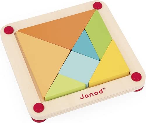 Janod - Essentiel - Le Tangram - Jeu Educatif Premier