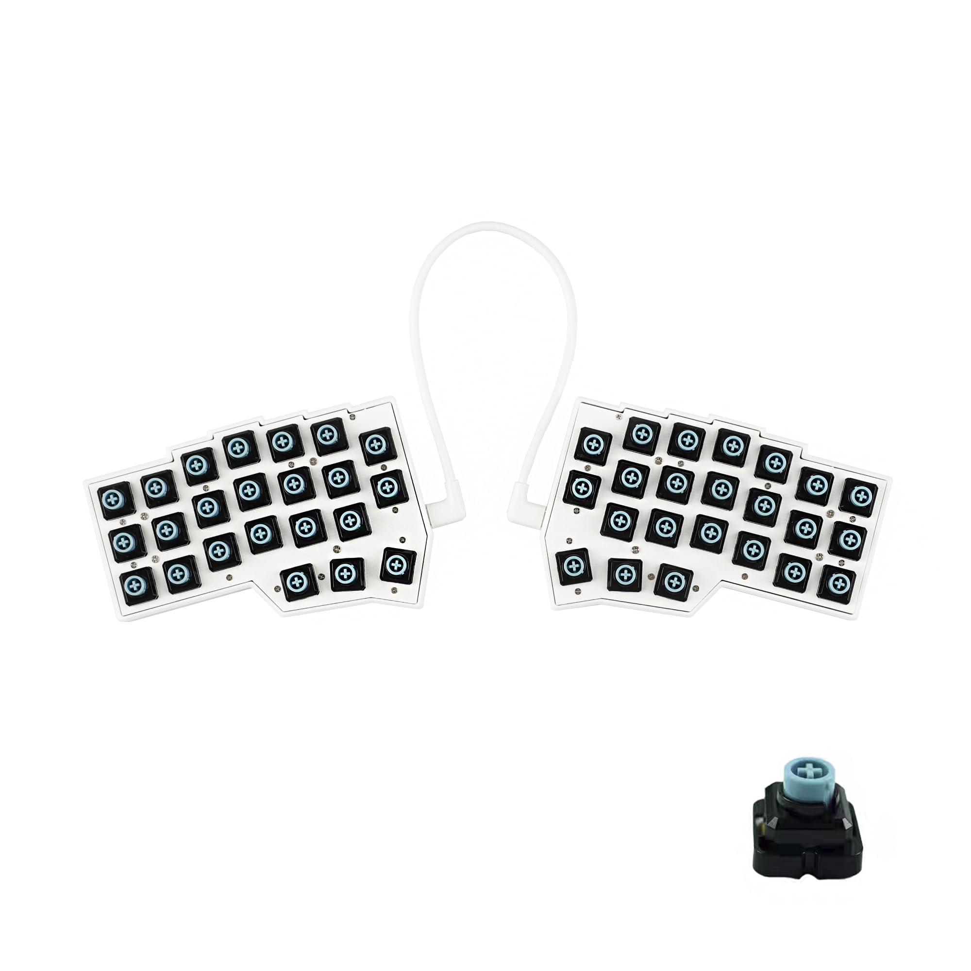 Clavier 46 touches programmables fiole YMDK EC-Corne split ergonomique - 8