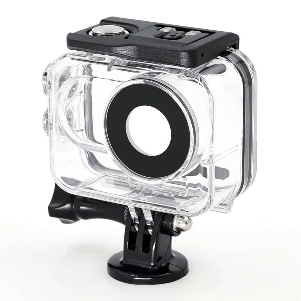 MAXCAM 50M Waterproof Housing for Insta360 GO 3, Protective 50m Underwater Dive Case Shell with Buoyancy Handle for Insta360 GO 3 Action Camera