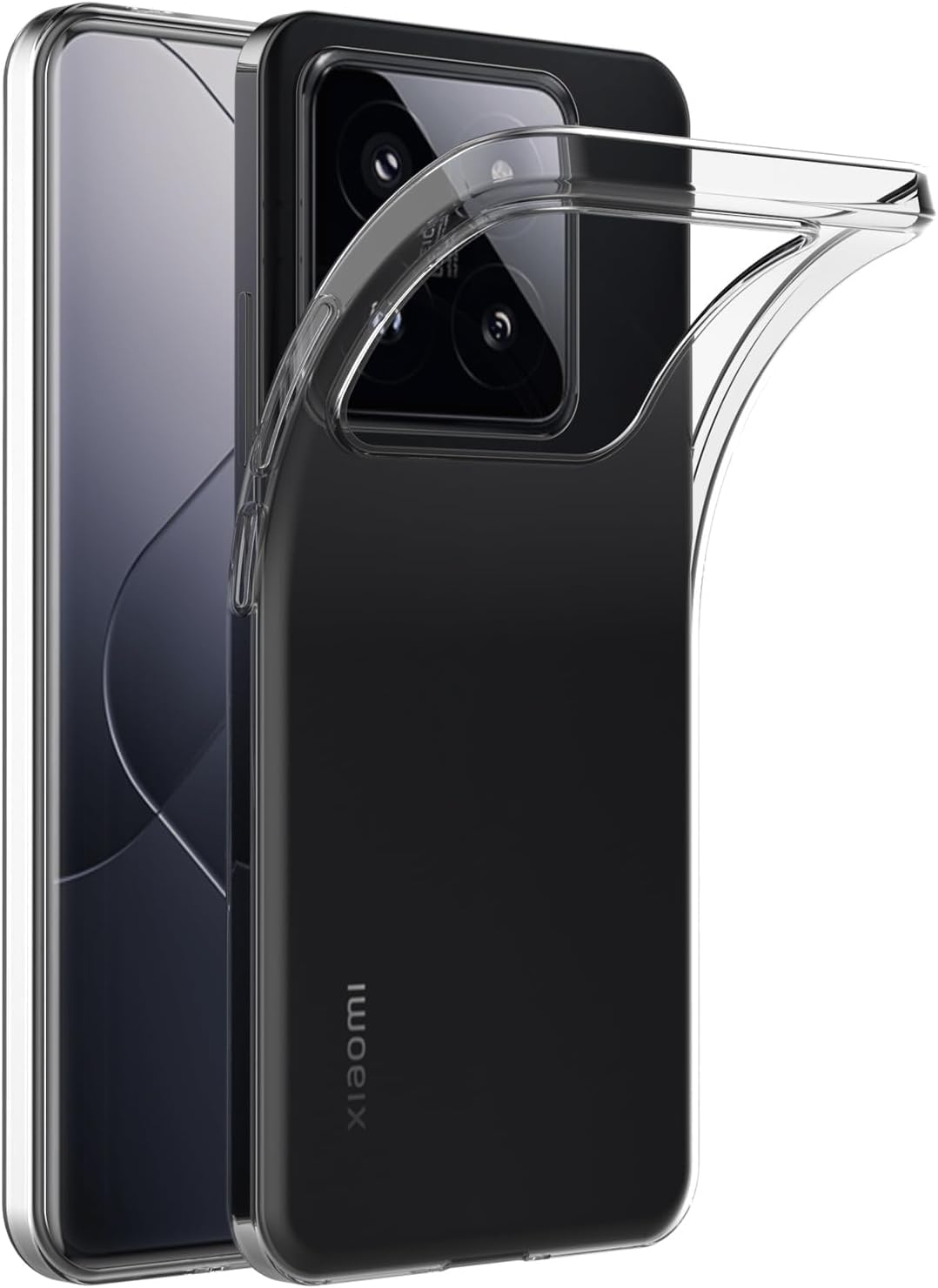 MaiJin Case for Xiaomi Mi 14 (6.36 inch) Soft TPU Rubber Gel Bumper Transparent Back Cover