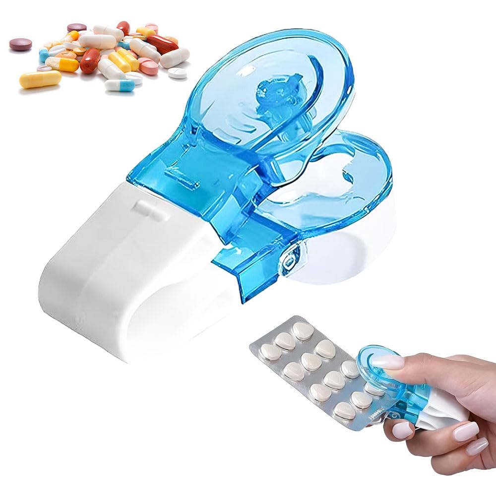 Portable Pill Taker Household Gadgets, 2025 New Pill Popper Extractor Tool Blister Pack Opener Popper Assistance Tool, for Blister Packs for The Elderly, Disabled (1)