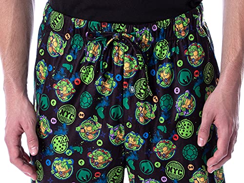 Nickelodeon Men's Teenage Mutant Ninja Turtles TMNT Allover Character Themed Loungewear Pajama Pants4