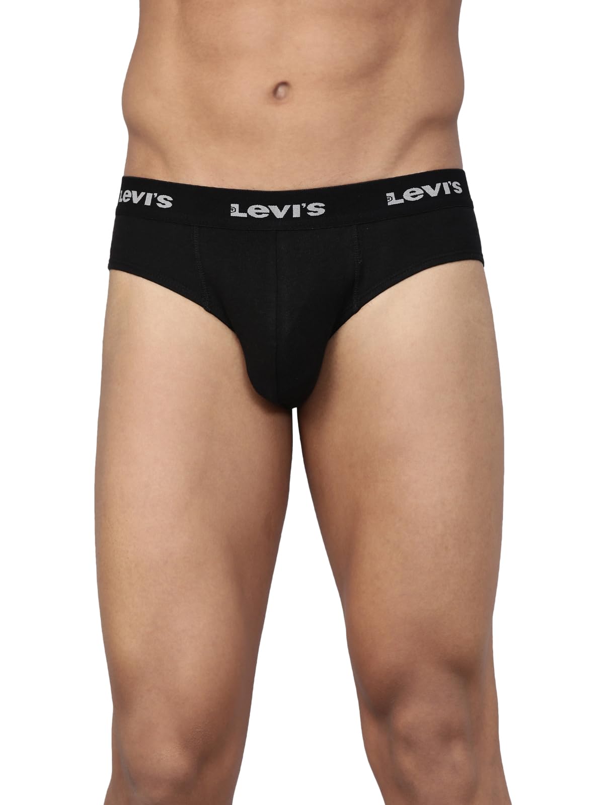 levi's 002 Men's Pure Cotton Solid Brief - Low Rise, Outer Elastic Waistband (Pack of 1)-picture-33
