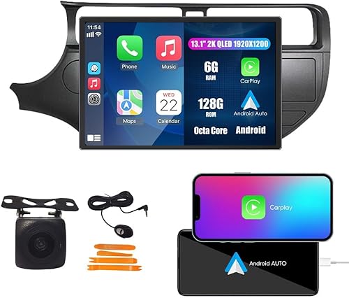 Miniatura 66 de Kunfine Coche Android Navegación Estéreo GPS Radio Reverse Cámara Pantalla 9 "IPS Pantalla Táctil Headunit Tablet Pad Media Player para Kia Rio