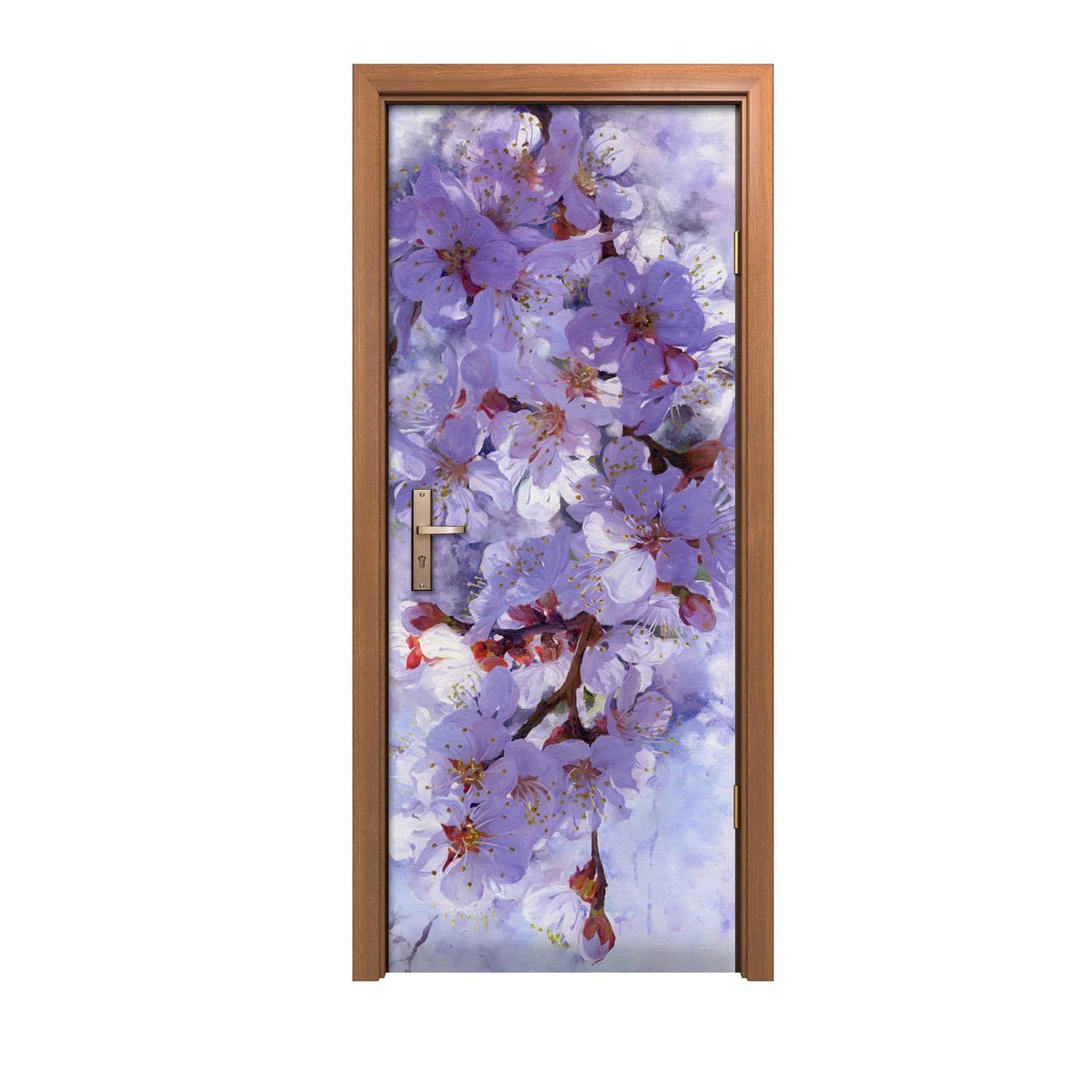Autocollant de porte fleurs Coloray pour sublimer votre décoration de salon