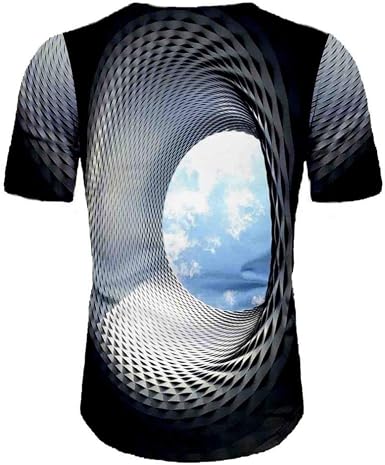 men's graphic optical illusion