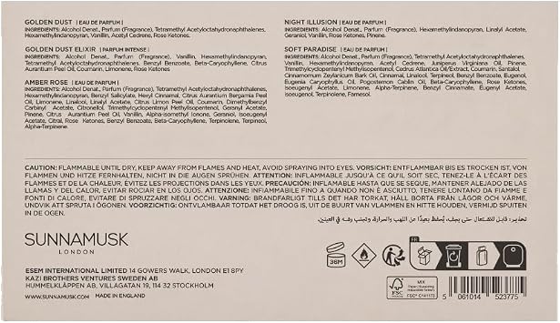 Sunnamusk Mini Discovery Fragrance Original Collection