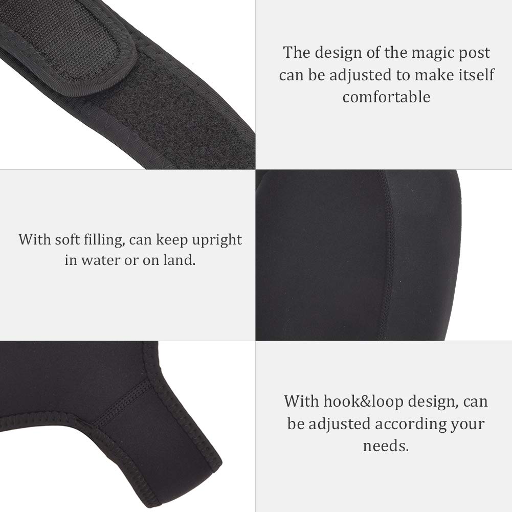 Pilipane Neoprene Wetsuit Hood,Neoprene Scuba Free Diving Animal Cartoon Hat Cap Helmet Hood Equipment for Kayaking Snorkeling Swimming Sailing Canoeing Water Sports, Warm Soft Free Size(red)