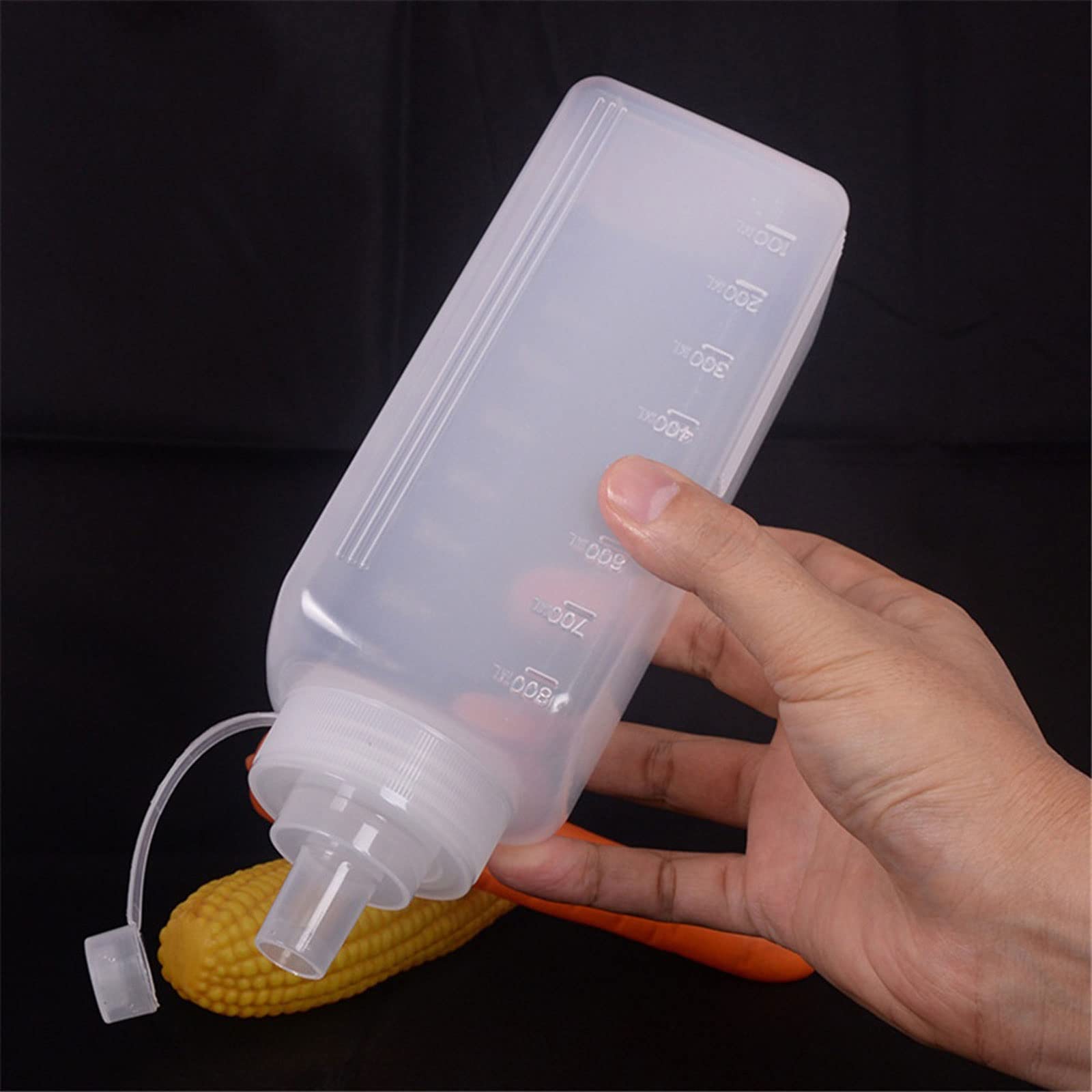 Botellas de especias de 800 ml, para dispensador, salsa de tomate, mostaza, mayonesa, salsas picantes, botellas de aceite, accesorios de cocina