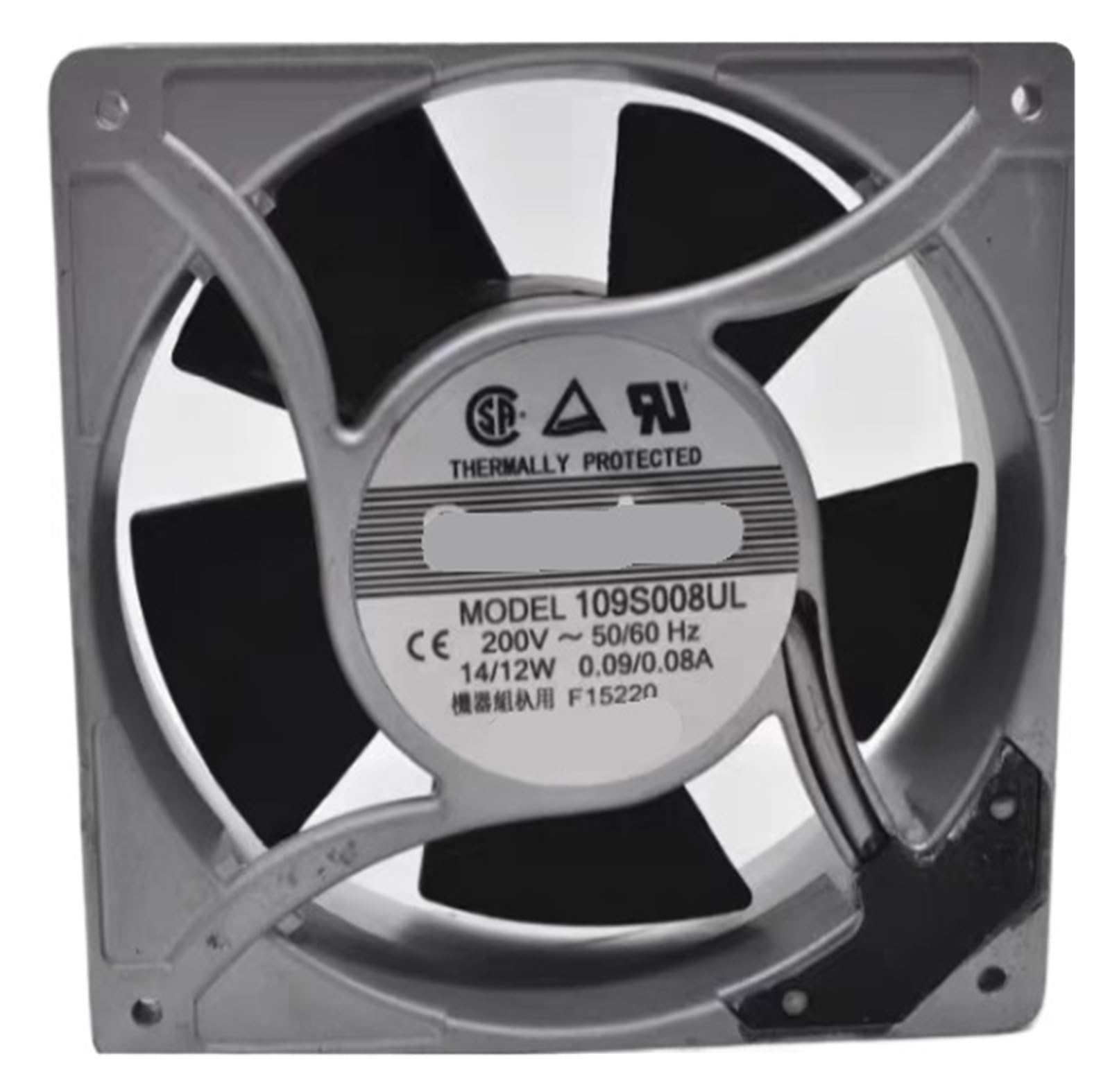 Lzikkgki One Color 109S008ul Ac 200V 0.09/0.08A 120X120x38mm Cooling Fan