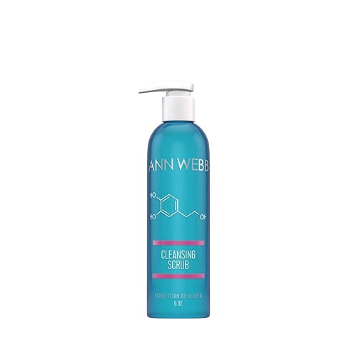 ANN WEBB Exfoliante facial Exfoliante facial diario suave y natural que desobstruye los poros, limpia los puntos negros y el acné Deja la piel