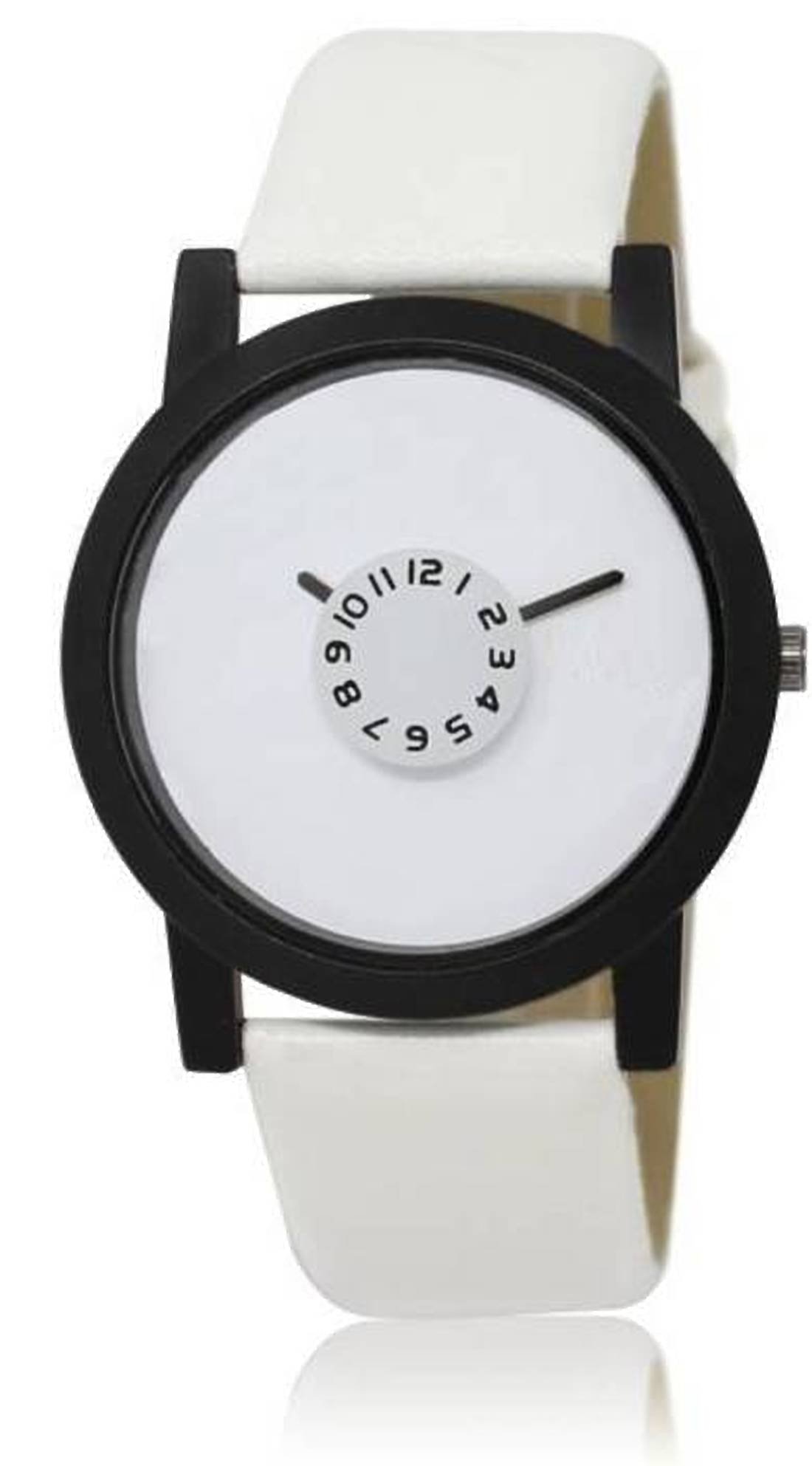 Maa Creation Analogue Mens Watch (Black & White Dial White Colored Strap) (B07YY8G63K) Amazon Price History, Amazon Price Tracker