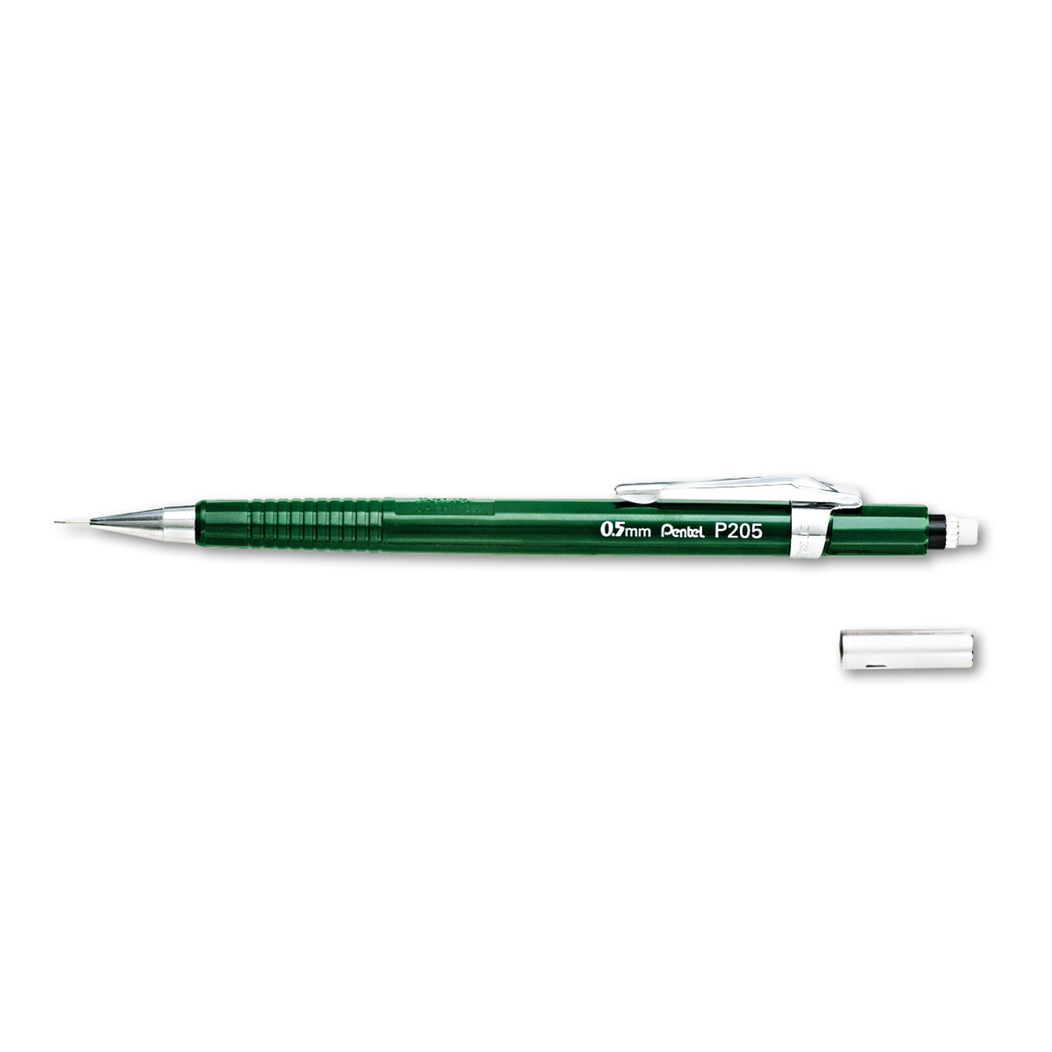 Sharp Mechanical Pencil, 0.5mm, Green Barrel, Each (P205D), 5.000