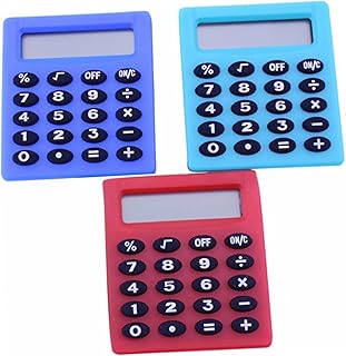 Tofficu Calculadora de 3 peças, ferramentas de computador, calculadora de escritório, calculadora de bolso, calculadora de mesa, calculadora de função padrão, calculadora de contabilidade para