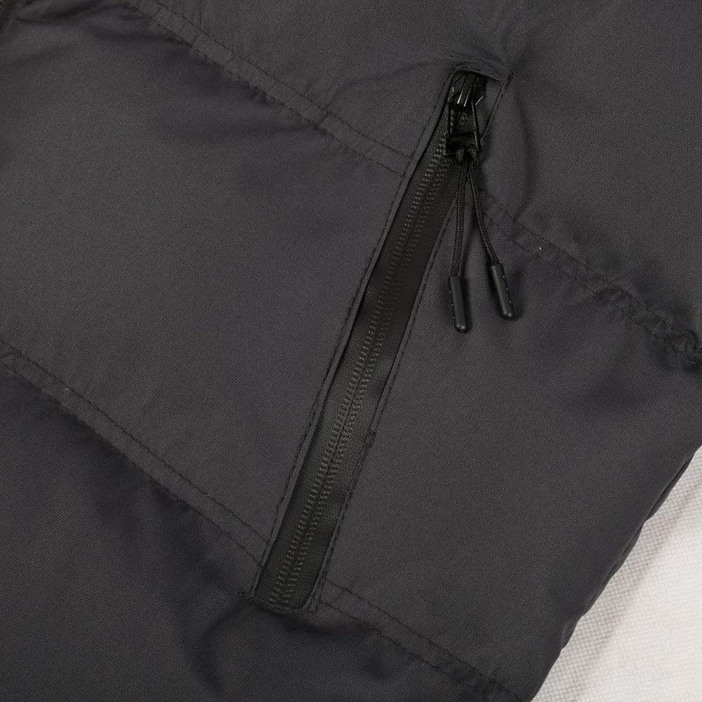 BININBOX Piumino da uomo leggero con cappuccio con colletto alla coreana lucido piumino spesso invernale parka