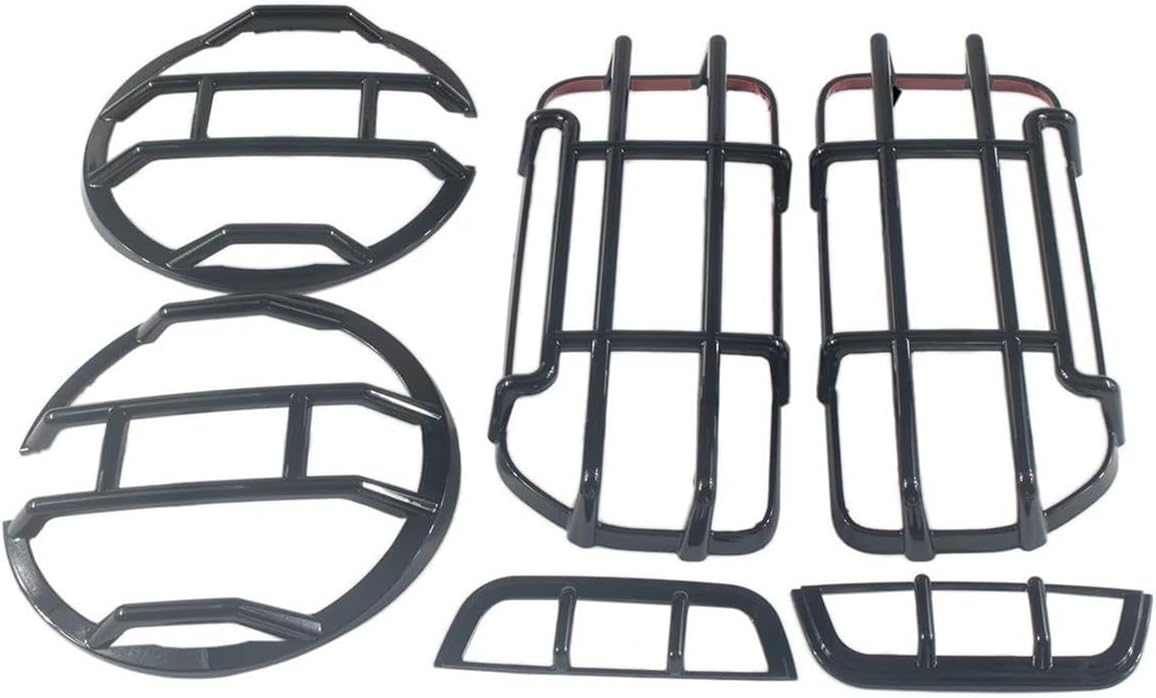 Car Rear Light Cover Trims Car Tail Light Decoration Front Headlight Wheel Eyebrow Lamp LED Protector Guard Cover For For Bronco 2021-2024 Accessories Rear Tail Cover