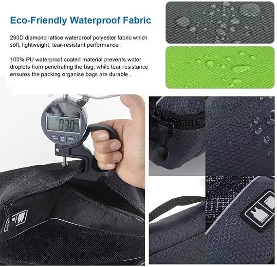 Packing Cubes for Suitcases,SWEDOU 4pcs Large Packing Cubes Luggage Carry-On Suitcase Oragniser Bags for Travel Waterproof Storage Bag for Clothes (4color)