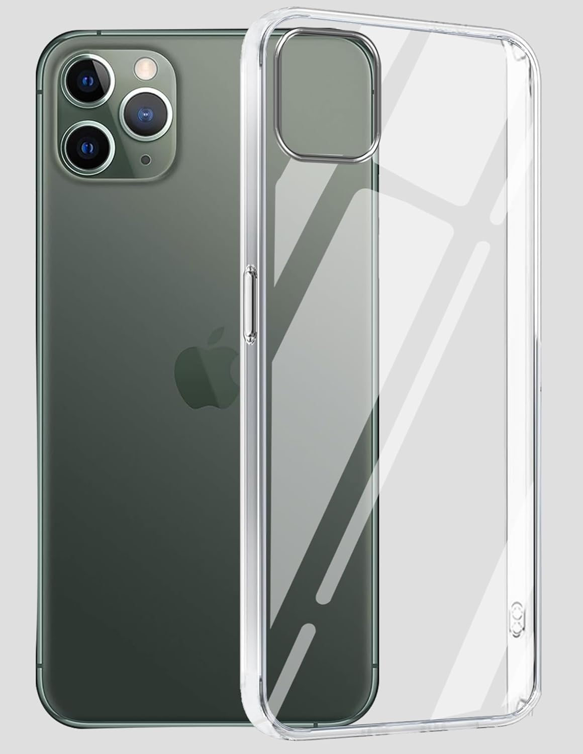 Jkobi Lifetime Anti-Yellow Clear Back Cover Case for Apple iPhone 11 Pro (Sleek Hard Crystal | Shockproof and Camera Protection)