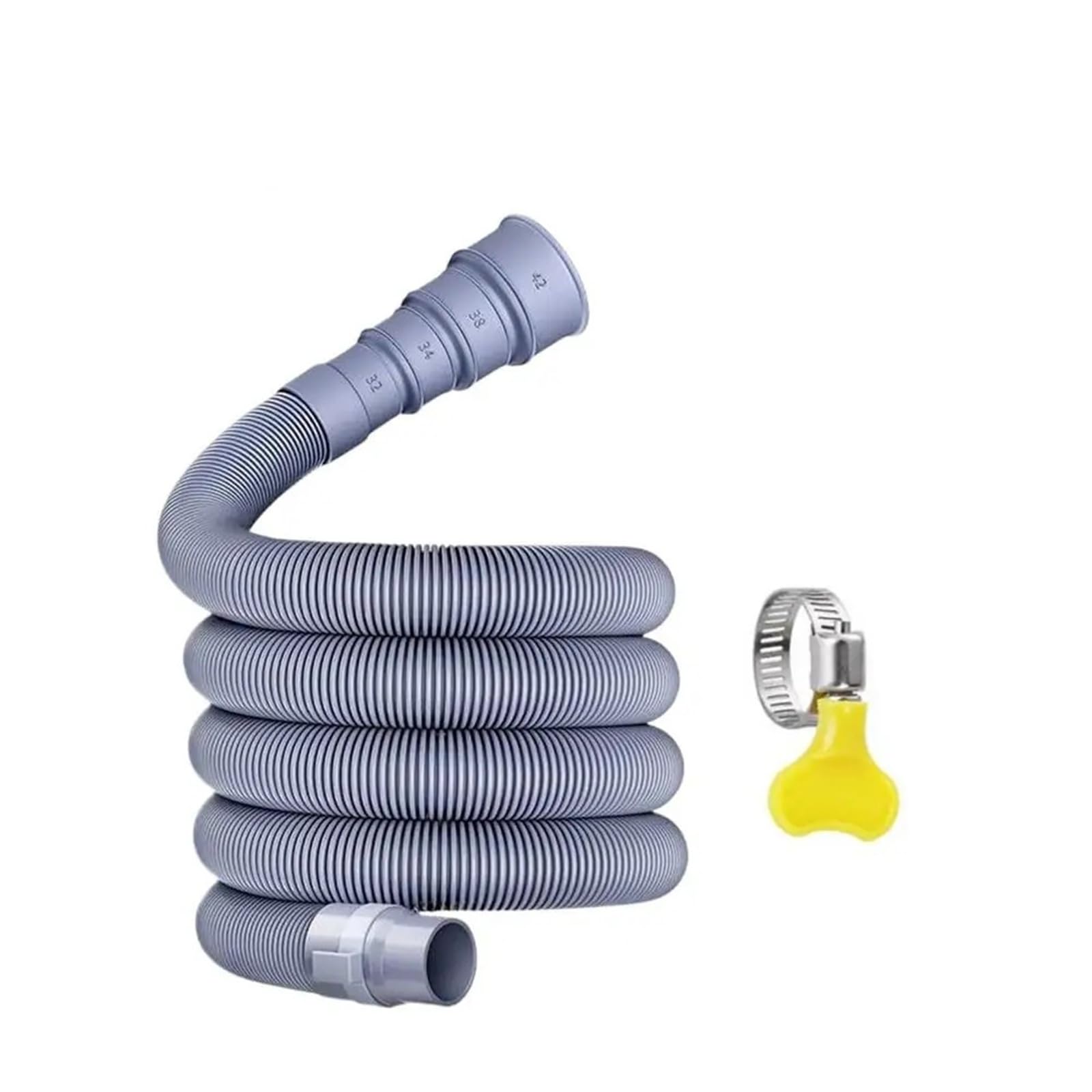 Rotating Drain Hose with Clamps for Dishwasher
