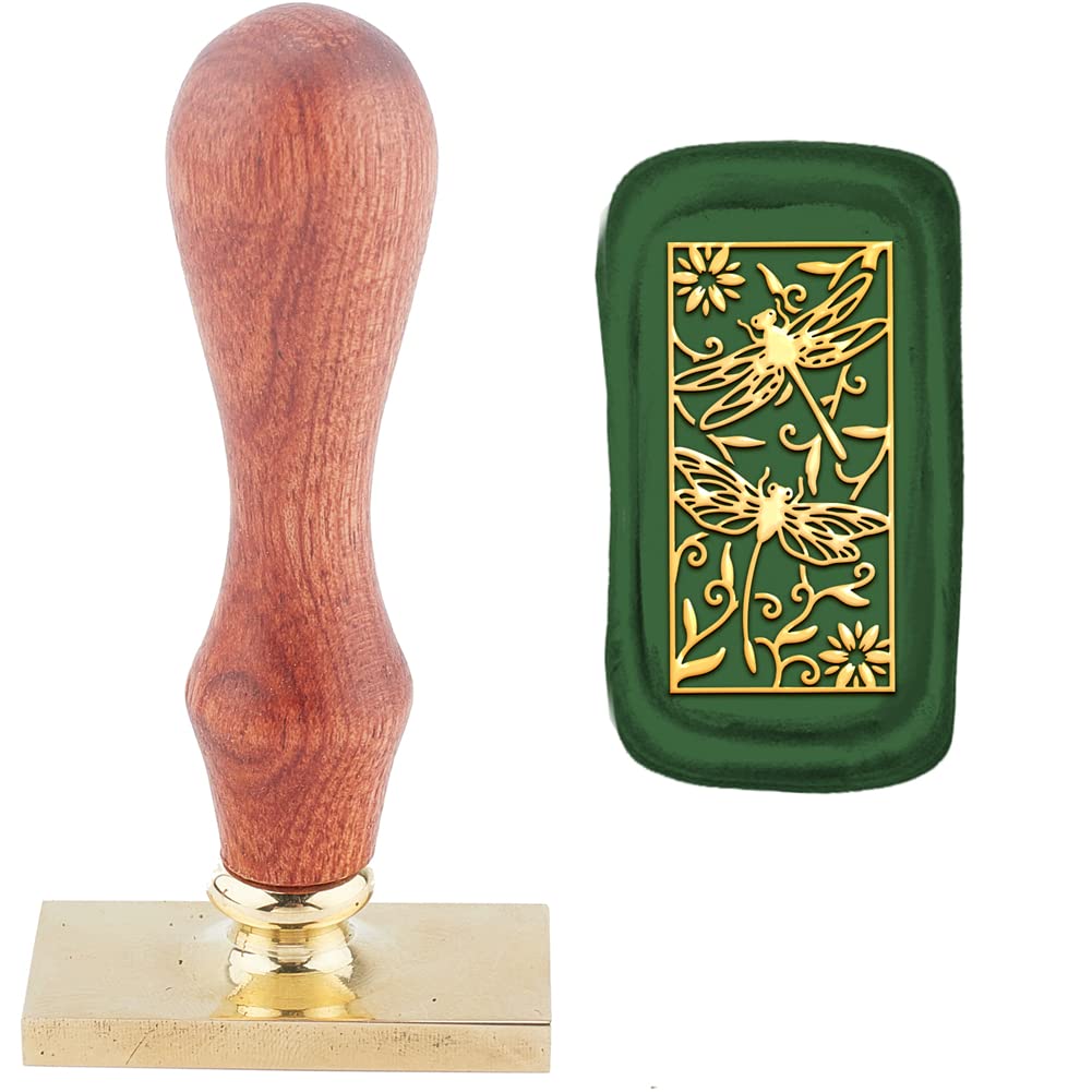 Sceau de cire vintage libellule idée cadeau pour amateurs d'art