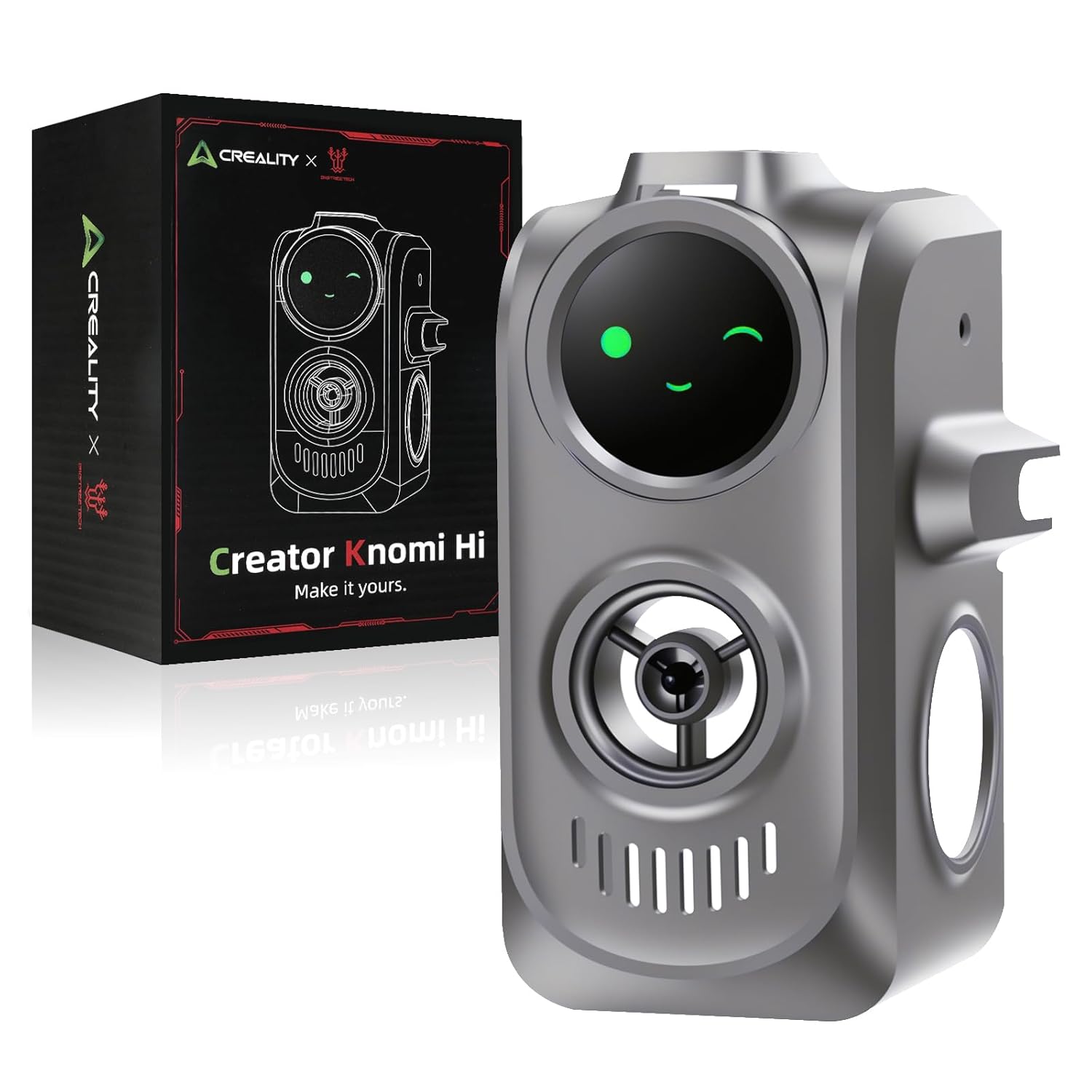 Creality Official Creator Knomi Hi, Expressions Visualized Smart Print Head Display Screen, Custom Colors & GIFS, Real-time Display of Printing Status, 3D Printer Upgrade Accessories for Creality Hi