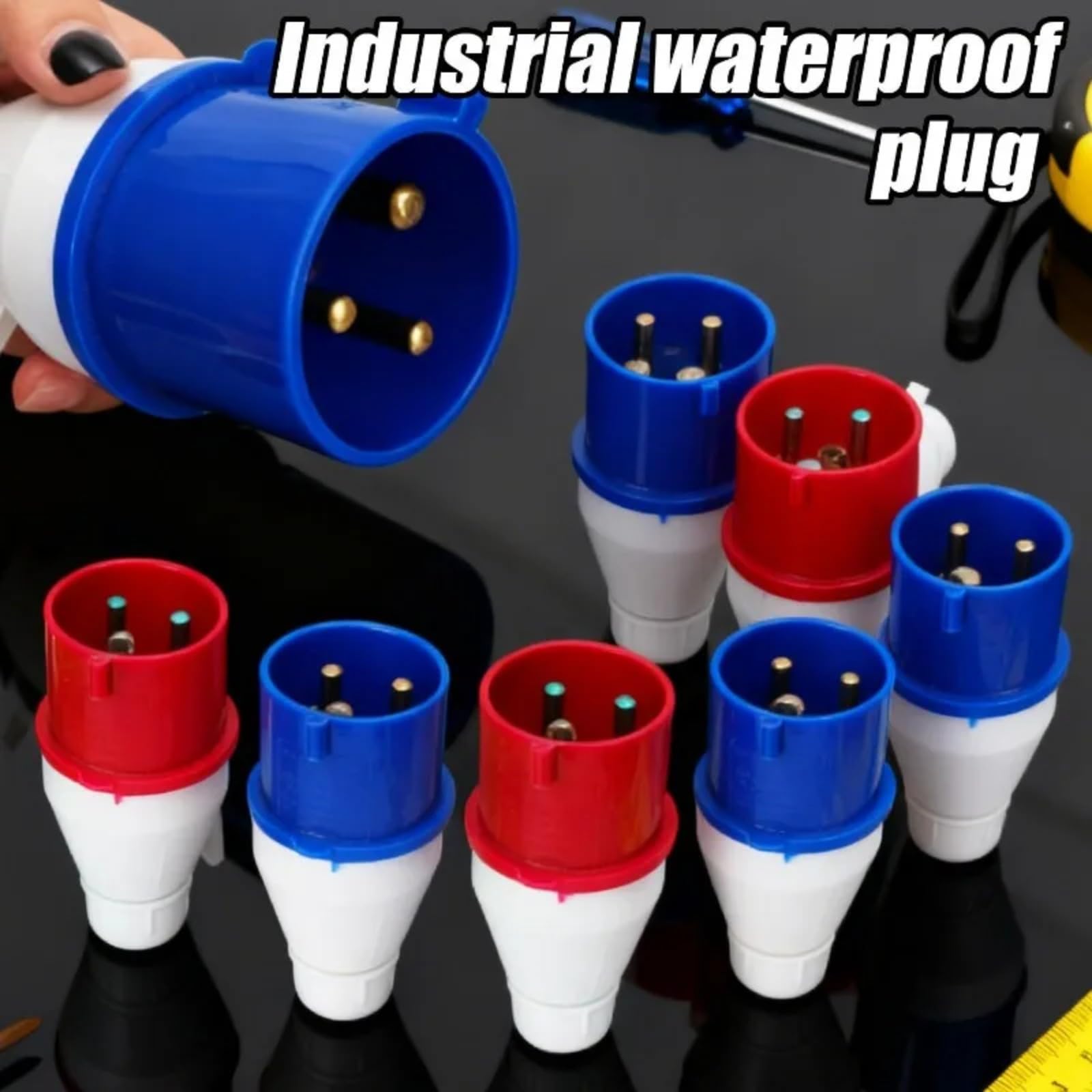 Industrielle Steckdosen IP44 Wandverschluss EU 380V 415V(16A 3P 1PC)