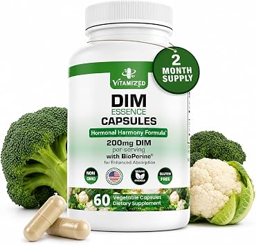Dim Estrogen Supplement for & Skin Health, Menopause - 2 Month Supply