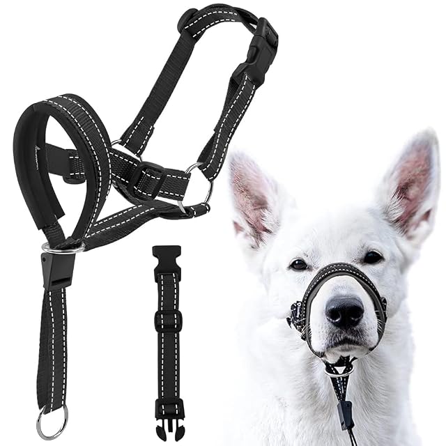 TOEECY Collar Ronzal Arnés Perro Antitirones Ajustable y Ligero Collar de Adiestramiento Adiestramiento…