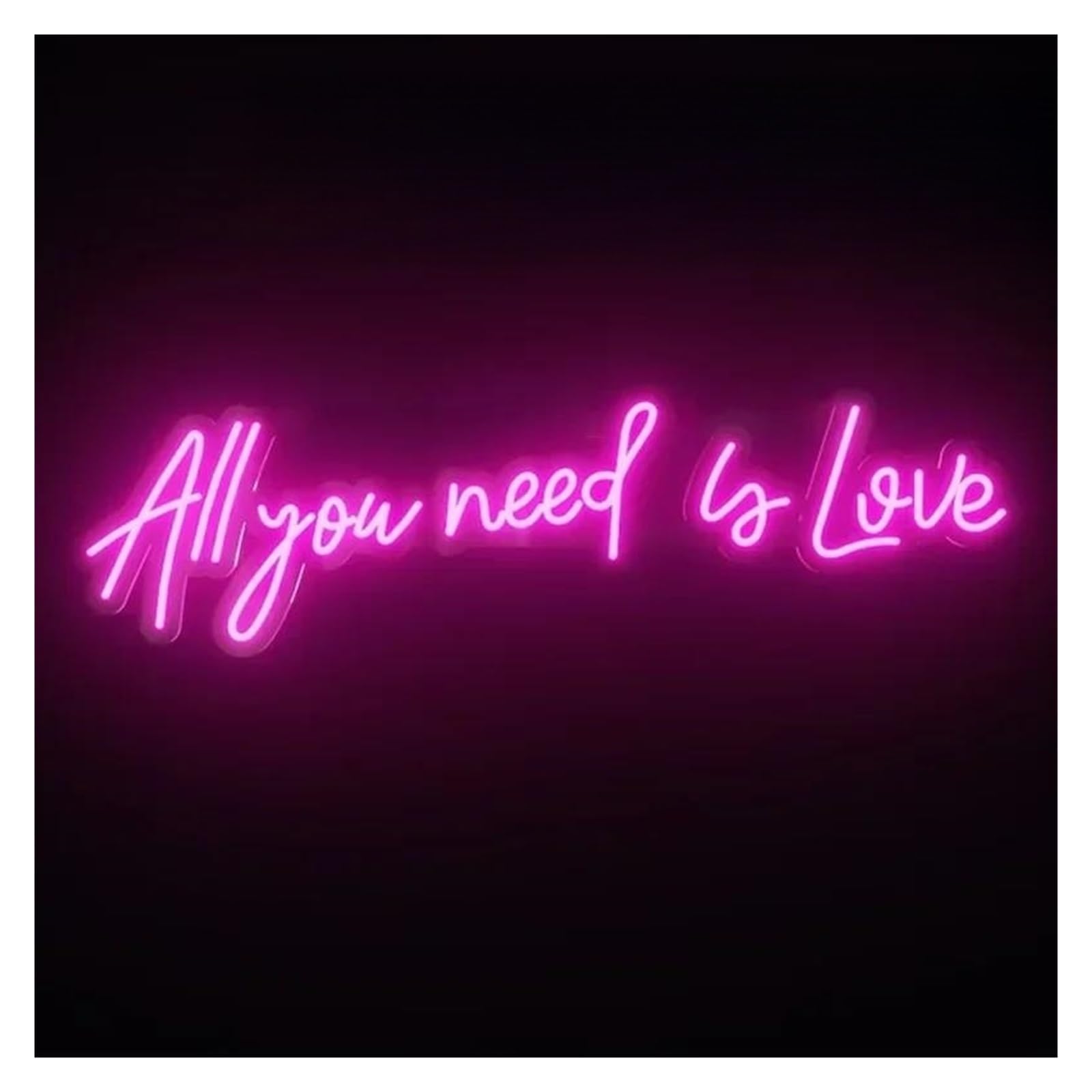 Shouxi A Sign Lamp Ll You Need Is Love Neon Sign Rt Home For Wedding Bar Bachelor Party Bedroom Esthetic Wall Decor 56X16cm(A)