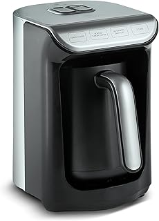 KARACA Hatır Köz Turkish Coffee Machine, For 5 People, 535W, Fully Automatic Coffee Machine, Coffee Maker, Turkish Coffee Machines, Simple Coffee Maker, Traditional Coffee Maker, Anthracite