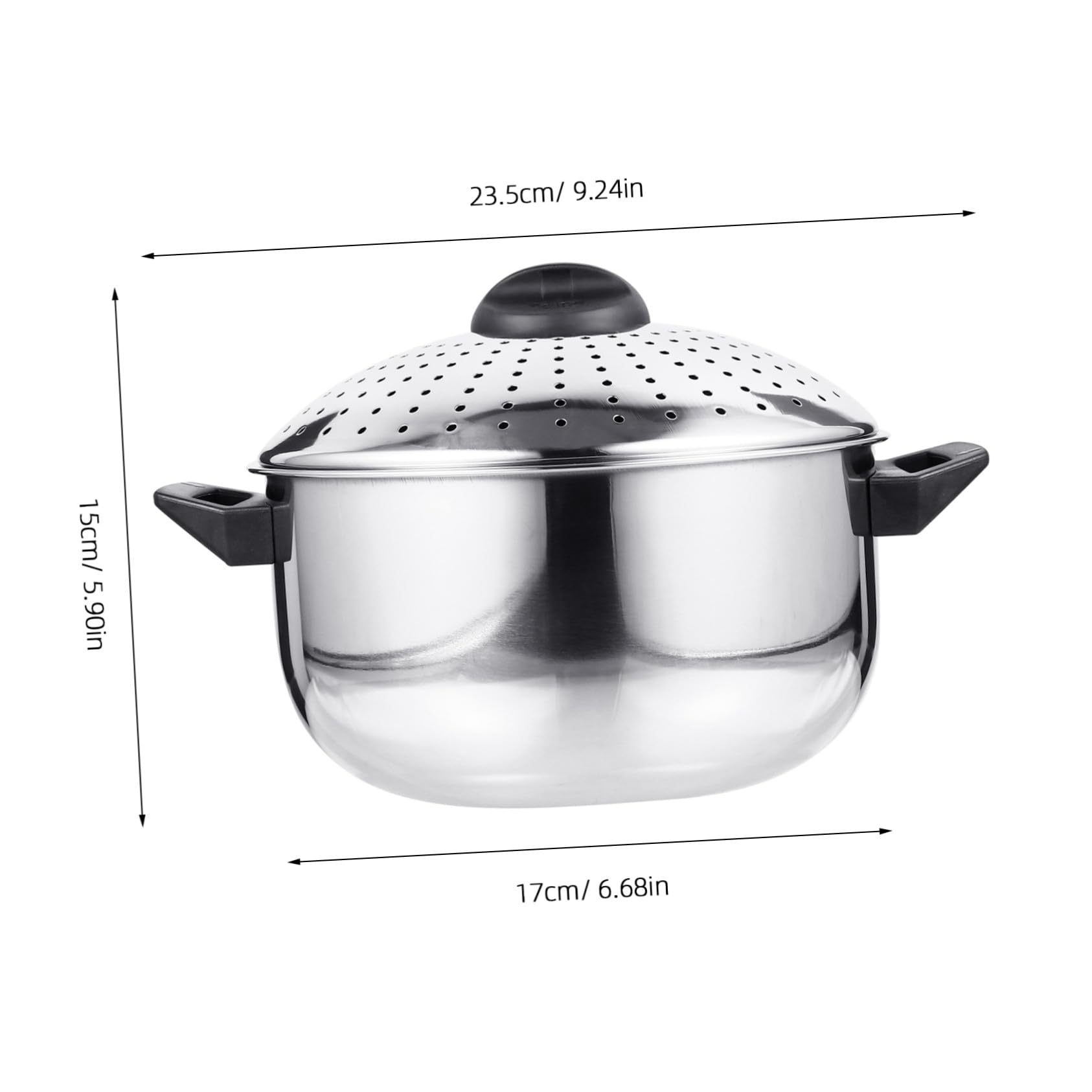 ARTIBETTER Pentola per Pasta in Acciaio Inox Coperchio, Resistente alle Alte Temperature, Antiaderente e Pratica per Cottura Rapida degli Spaghetti