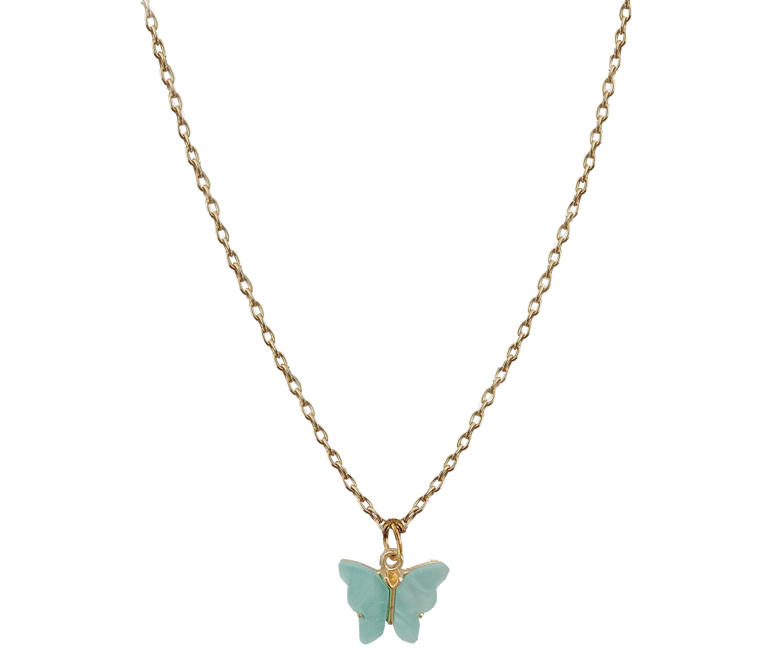 See full amazon price history chart for RedChimes Gold Chain Plated Mint Butterfly Pendant Necklace for Women and Girls (Style-2) RedChimes Gold Chain Plated Mint Butterfly Pendant Necklace for Women and Girls (Style-2) (B09WN54R4F) Amazon Price History, Amazon Price Tracker