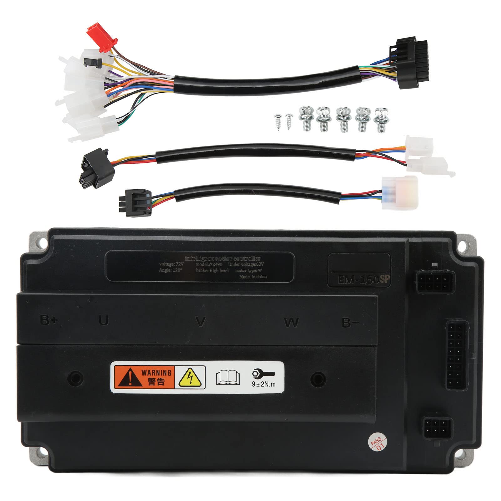 Controlador De Onda Sinusoidal Controlador Sinusoidal 48V?72V 3960W Controlador De Velocidad De Motor DC Sin Escobillas Para Hub Motor De Impulsión Media Bicicleta Eléctrica Motocicleta