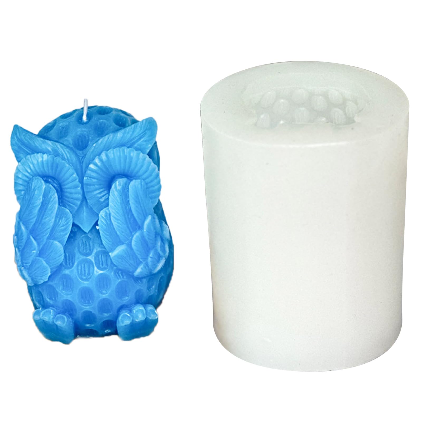 Buxuaaaa Silicone Mold Owl Mold for Making Soap Plaster Ornament Home Decorations Resin Casting Animal Molds Silicone for Making Farm Animal Molds