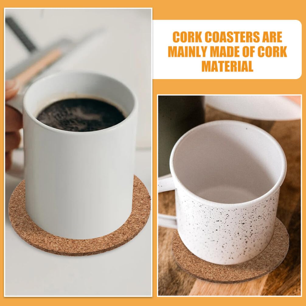 50piezas Posavasos De Corcho Resistentes Al Calor para Tazas De Té Decoración Mesa Almohadillas Tazas