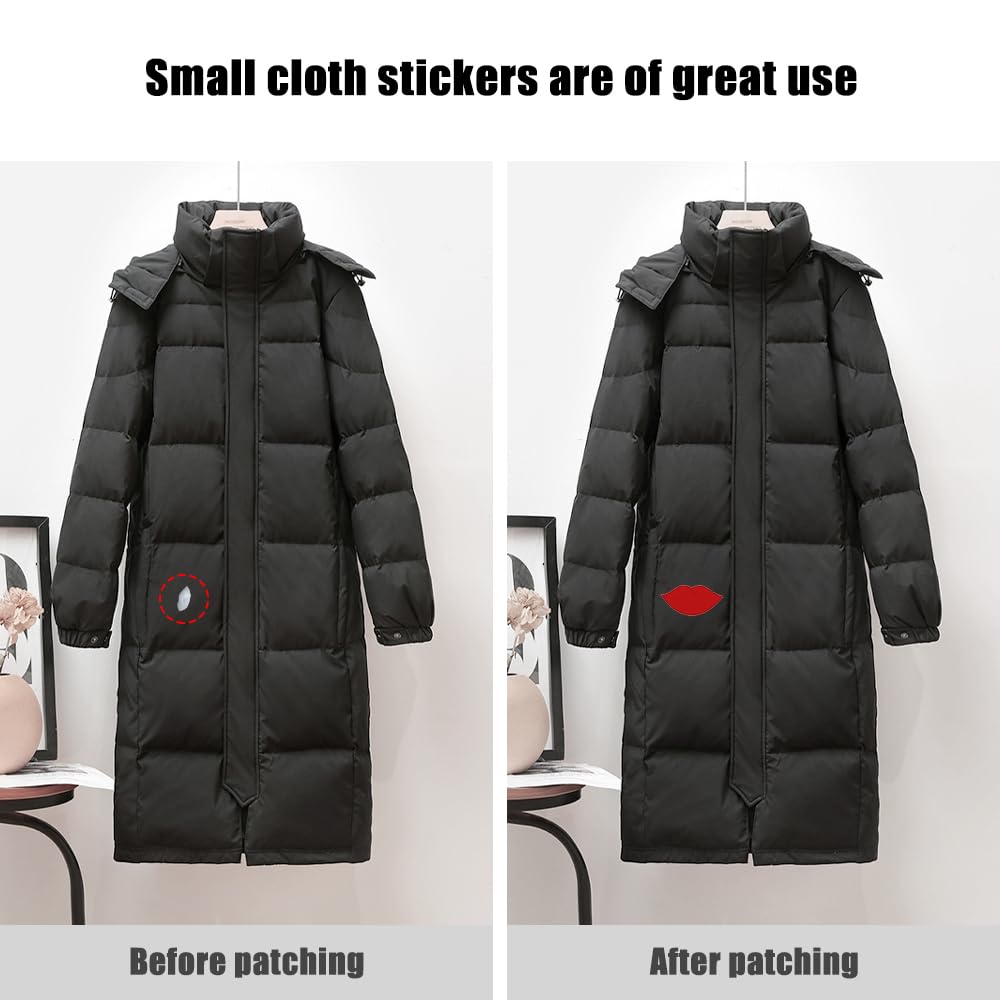 9 Toppe Adesive Per Piumini Nere - Nylon Impermeabile, Autoadesive, Per Riparare Buchi - Foto 12