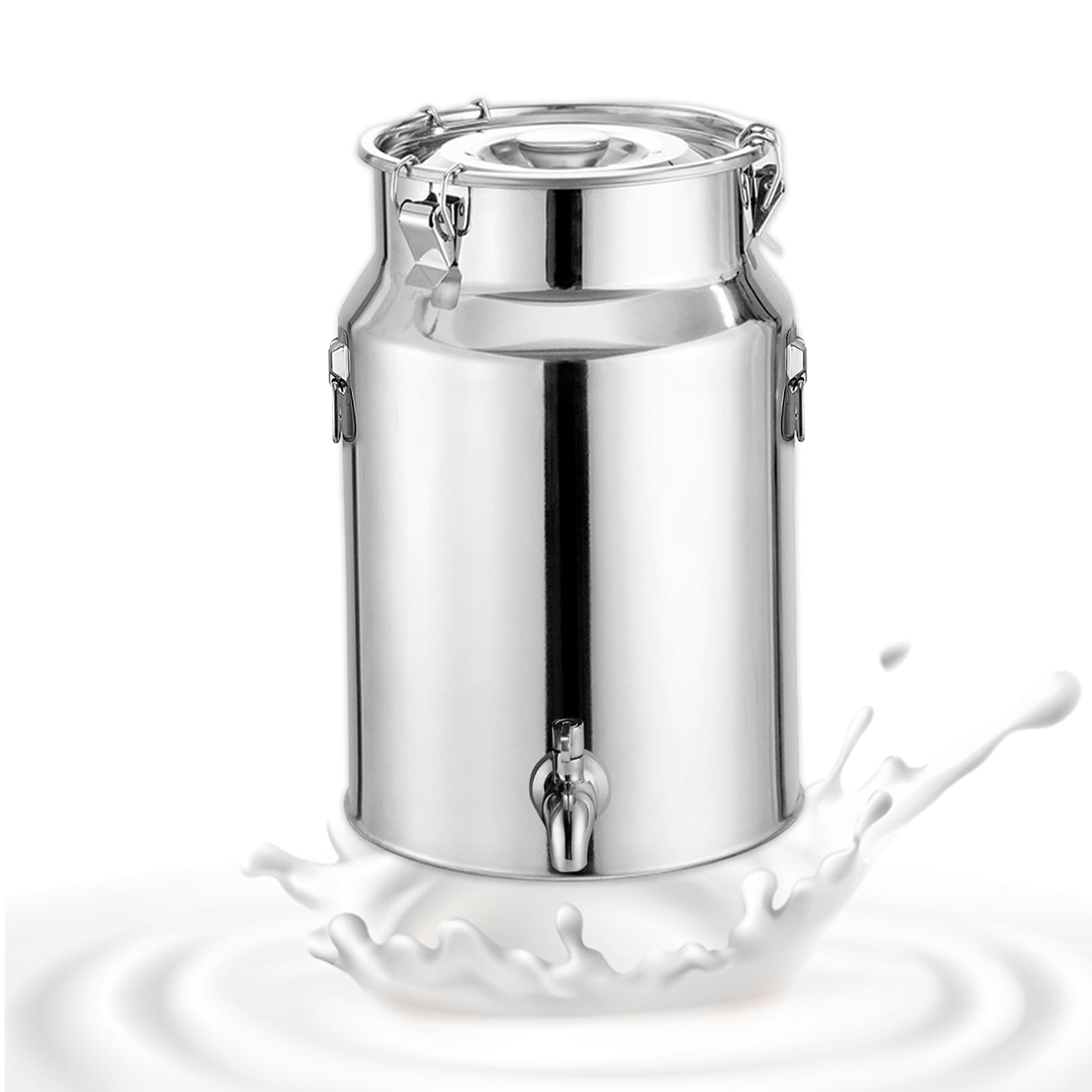 Bidon de lait en acier inoxydable 18L avec couvercle hermétique