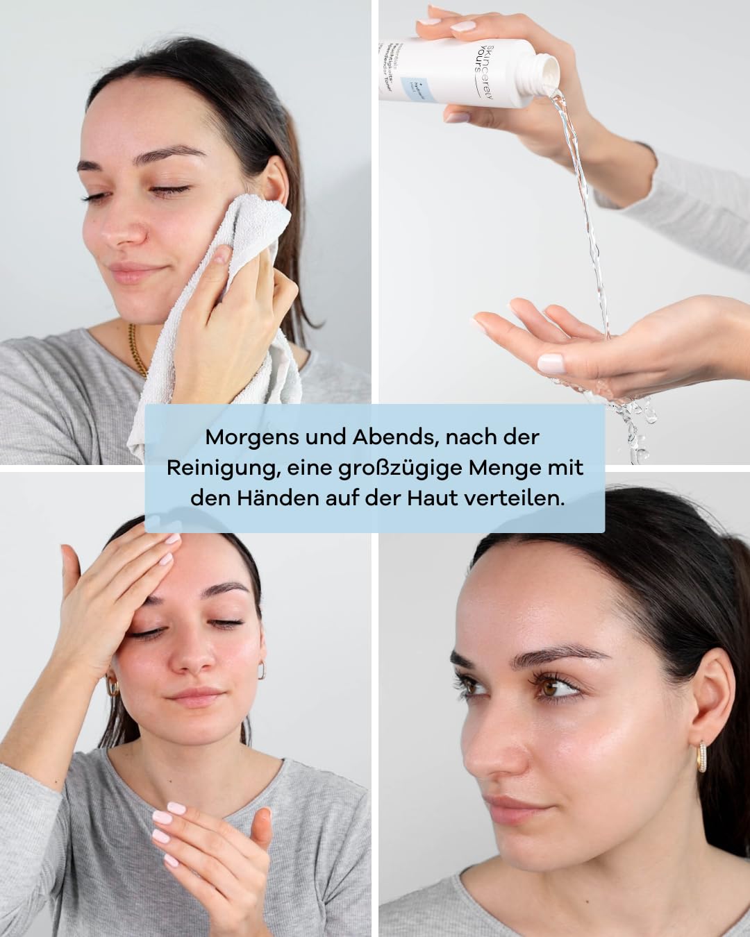 Skincerely Yours Nawilżający toner 100 ml I kojący tonik do twarzy do intensywnie nawilżonej skóry I redukuje zaczerwienienia I