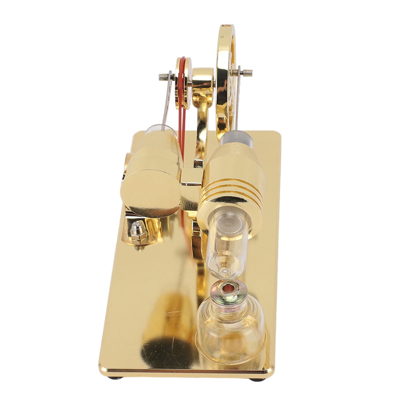 AMONIDA Modello di Motore Sterling con Lampadina a LED Generatore di Energia Elettrica in Materiale Durevole per Progetti Scientifici (GOLD)