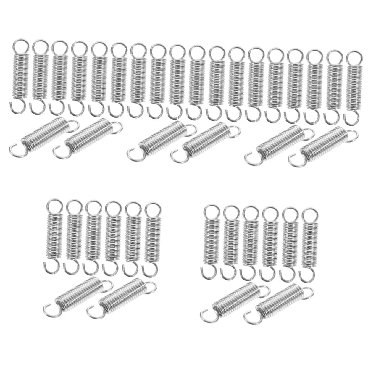OUNONA 40 Pcs Tension Spring Extended Compressed Springs Spring Kit Mechanical Compression Springs Small Springs Spring Assortment Springs Kit Stainless Steel