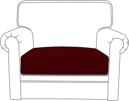 Miniatura 138 de Easy-Going - Funda de cojín elástica para sofá, funda de cojín protectora para asiento de sofá, suave, flexible con parte inferior elástica (cojín