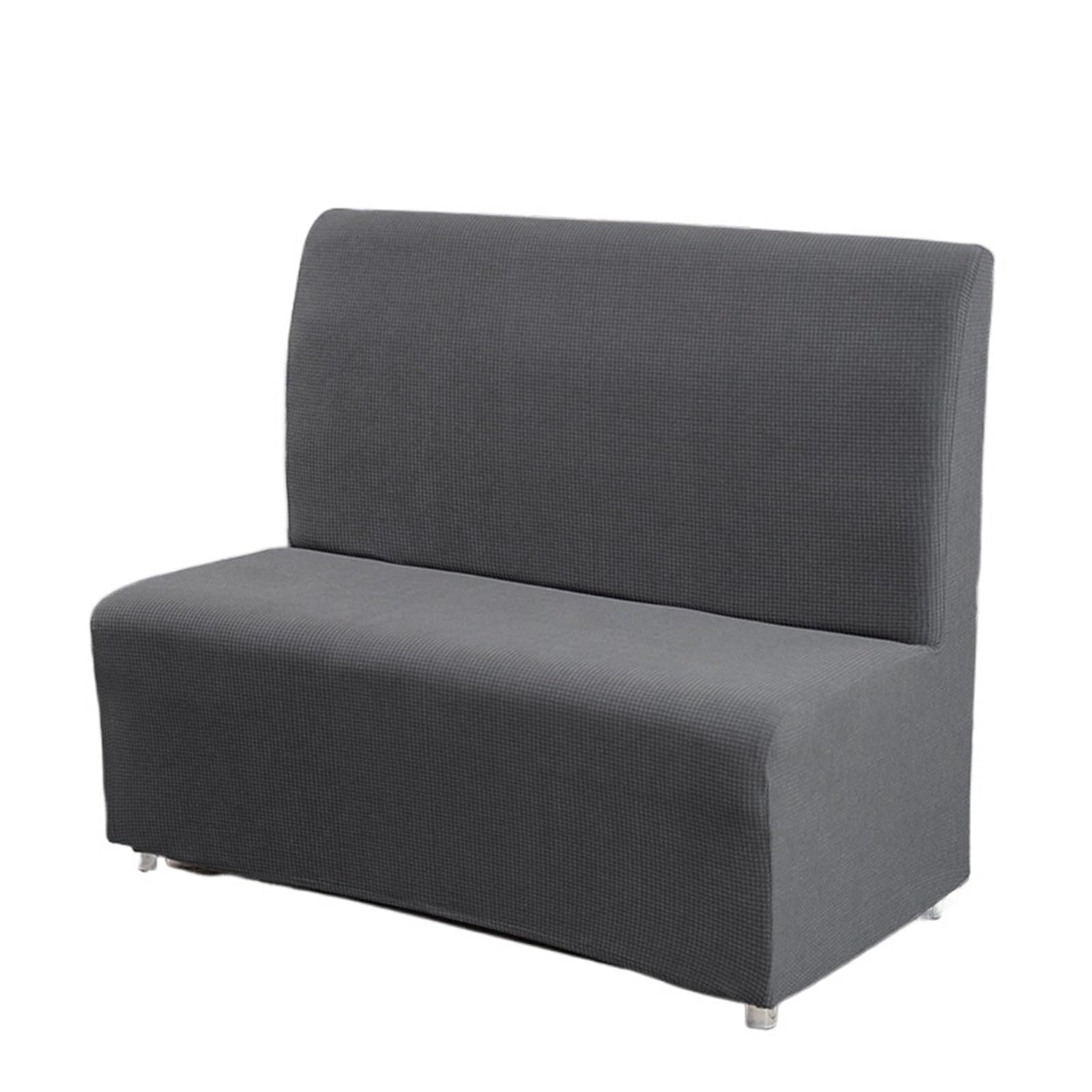 DHYUACN Armless Sofa Slipcover Armless Sofa Cover Elastic Thickened Corn Velvet Hotel Restaurant Stretch Covers Slipcovers(Color 1)