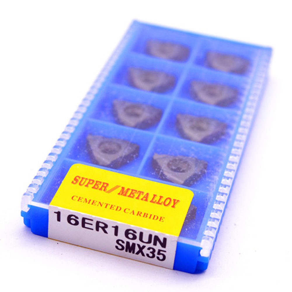 10PCS 16ER 16UN SMX35 Treading Milling Carbide Cutting Inserts For CNC Lathe Turing Tool SER Holder Boring Bar