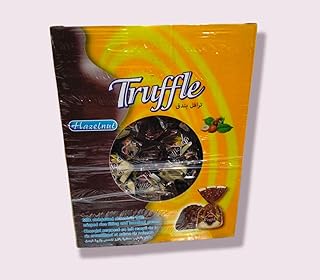 ترافل بندق كاكاو بالحليب محشوة بالارز المحمص وكريمه البندق